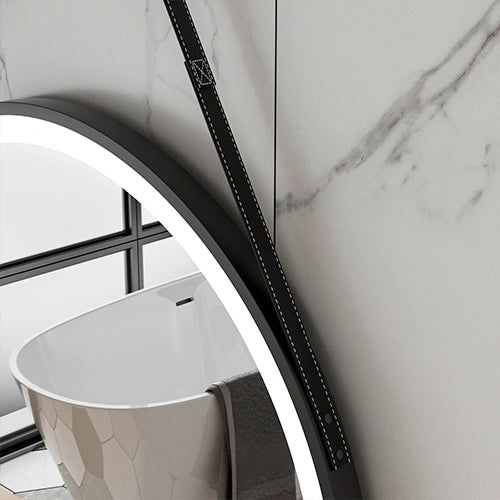 VALLETTA Large | Spegel med LED-belysning, värme med imskyddsfunktion | Ø80cm