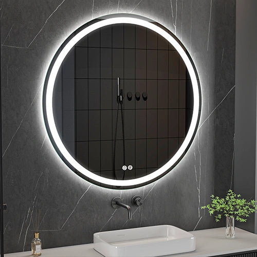 RONDO | Spegel med LED-belysning, värme med imskyddsfunktion  | Ø100cm