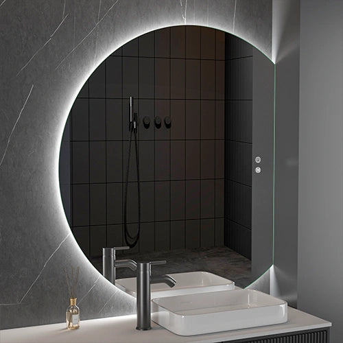 PORTO Medium | Spegel med LED-belysning, värme med imskyddsfunktion  | 80x100cm