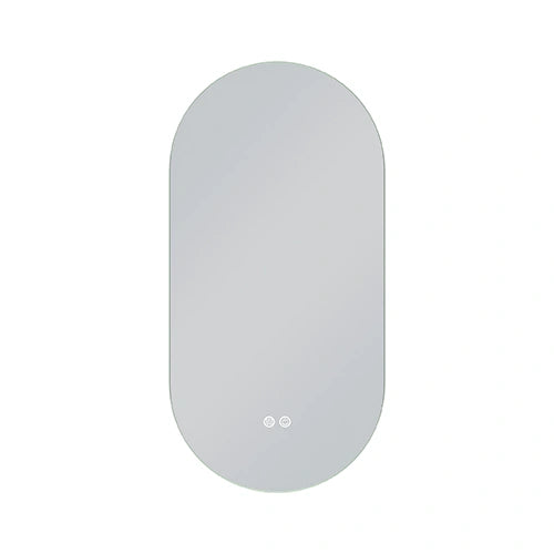 ALBA | Spegel med LED-belysning, värme med imskyddsfunktion | 90x45cm