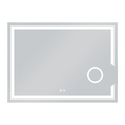 SPLENDORE | Spegel med LED-belysning, värme med imskyddsfunktion och förstoringsglas | 80x110cm