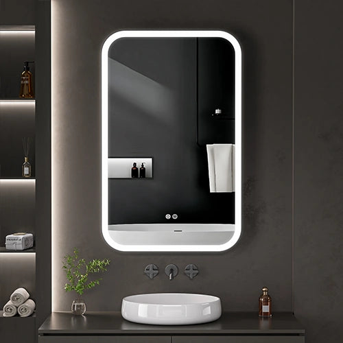 GEMMA | Spegel med LED-belysning, värme med imskyddsfunktion | 110x70cm