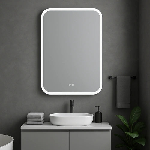 GEMMA | Spegel med LED-belysning, värme med imskyddsfunktion | 110x70cm