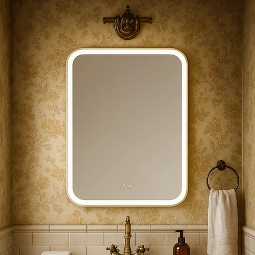 GEMMA | Spegel med LED-belysning, värme med imskyddsfunktion | 110x70cm