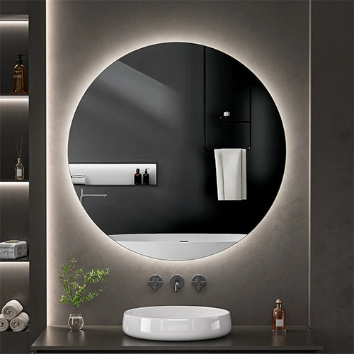 LUNA | Spegel med LED-belysning | Ø100cm